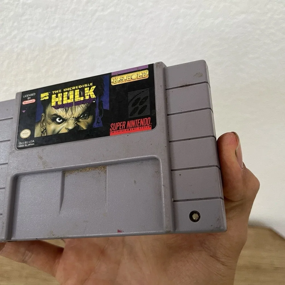 The Incredible Hulk Super Nintendo SNES Cartridge Only Working Tested!